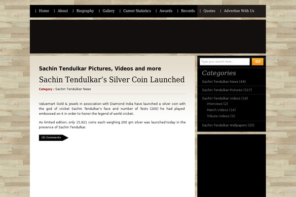 justsachin.com site used Woodsy