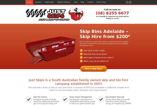 JustLanded theme site design template sample