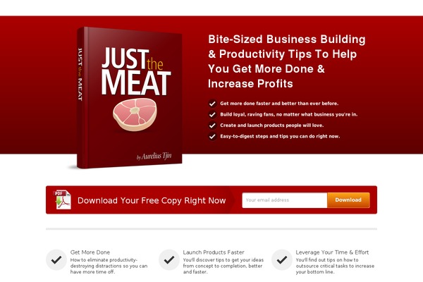 JustLanded theme site design template sample