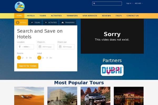 Traveler theme site design template sample
