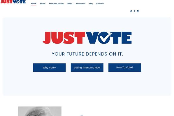 justvote.org site used Votestart