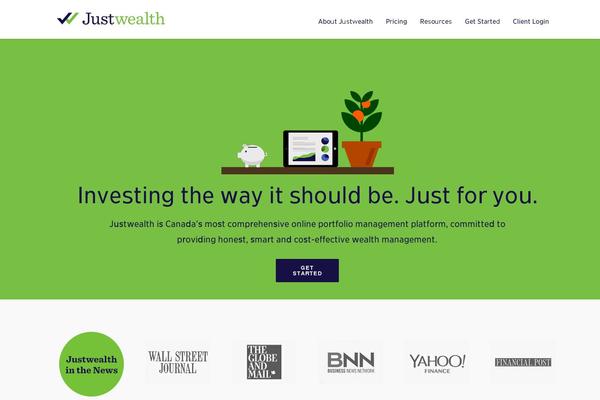 justwealth.com site used Unicon