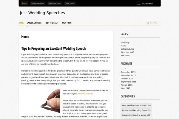Supernova theme site design template sample