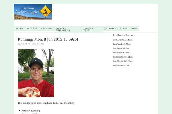 justyouraveragejoggler.com site used Thesis2_1