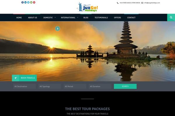 Packagetour theme site design template sample