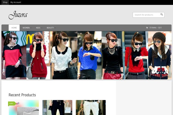Wootique theme site design template sample