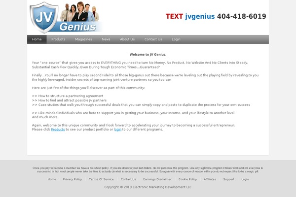 Site using Easyoptinbuilder plugin