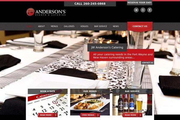 Bistro theme site design template sample