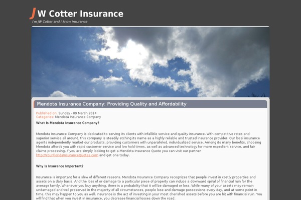 Northern-Clouds theme site design template sample