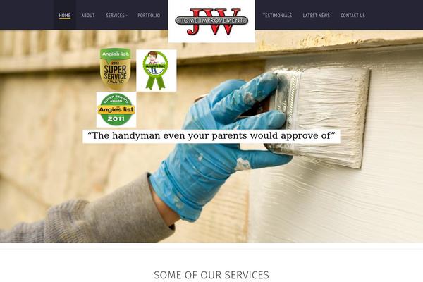 Renovation theme site design template sample