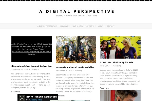 Twenties theme site design template sample