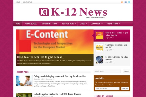 Site using Category-rss-widget-menu plugin