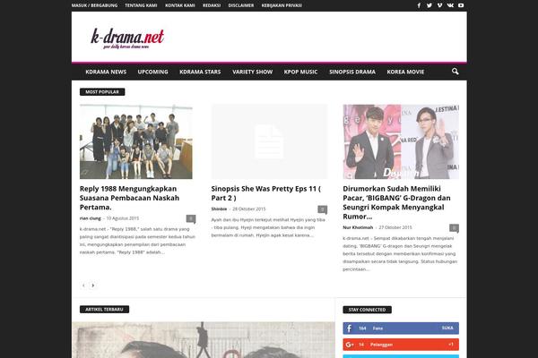 Newsmag Child theme site design template sample