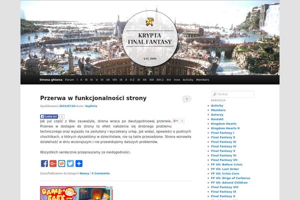 Site using Facebook Likes You! plugin