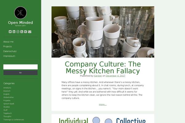 Author theme site design template sample