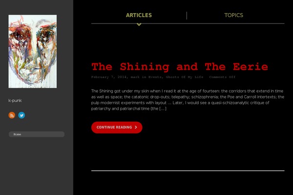 On Topic theme site design template sample