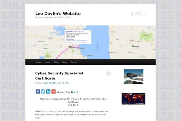 Site using Twenty Eleven Theme Extensions plugin