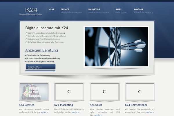Karma theme site design template sample