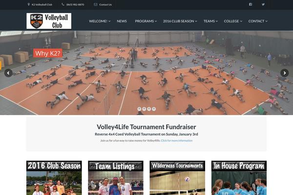 k2volleyball.com site used Ymtheme