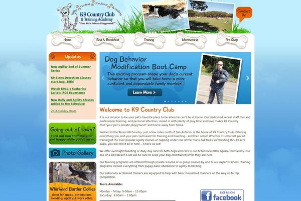 K9 theme site design template sample