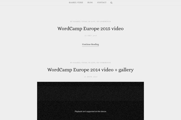 kaarelveike.com site used Minimy-themes