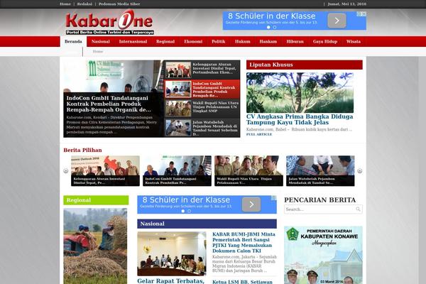 Local News theme site design template sample