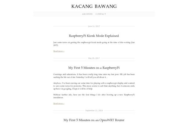 Manifest 1.1 theme site design template sample