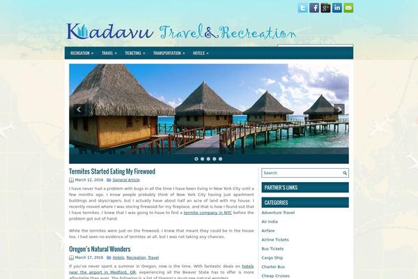 iTravel theme site design template sample