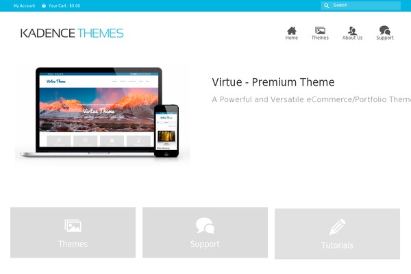 KadenceWP theme site design template sample