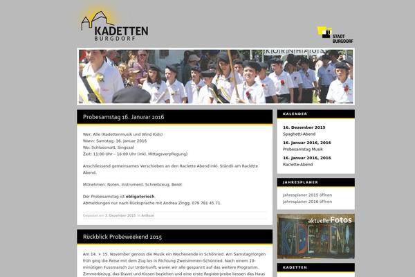 The Blog theme site design template sample
