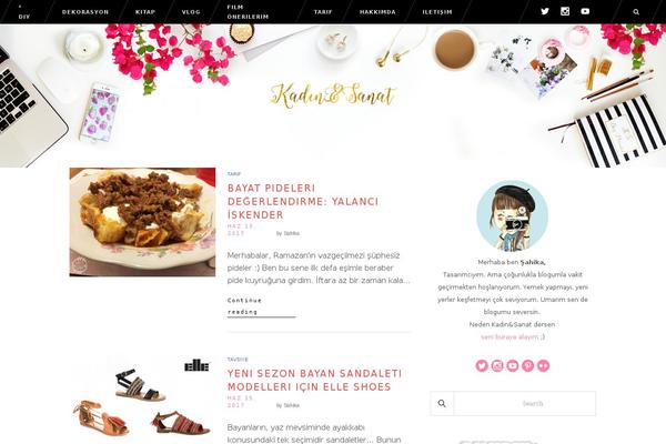 Blossom Magazine theme site design template sample