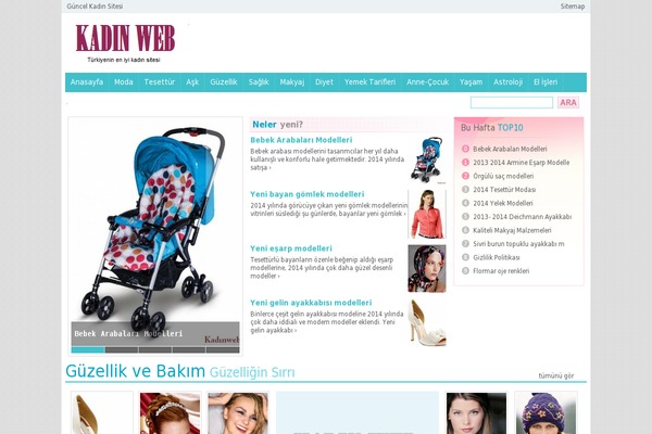 kadinweb.com site used Guzellikle