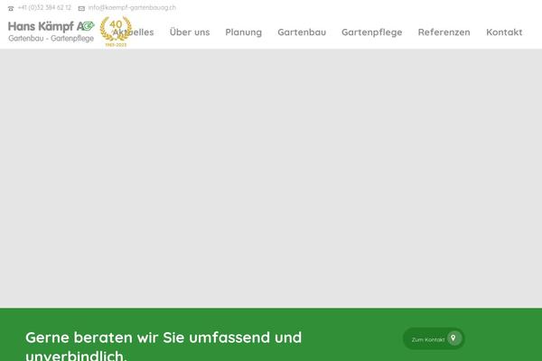 Jupiter theme site design template sample