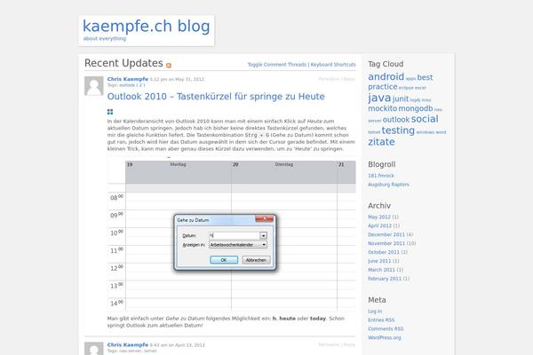 P2 theme site design template sample