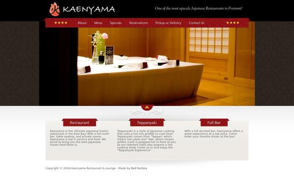 The Restaurant theme site design template sample