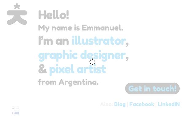 Site using FitText.js, a jQuery plugin for inflating web type plugin