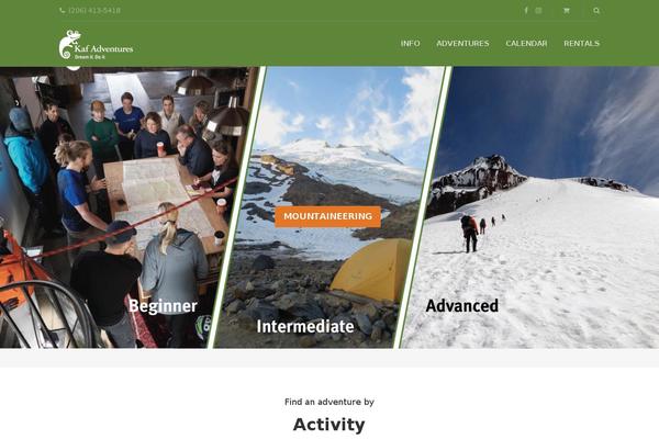 Adventure-tours-child theme site design template sample