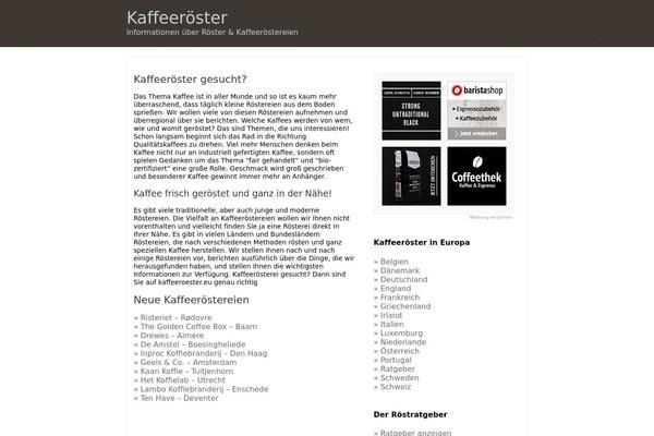 Coffee theme site design template sample