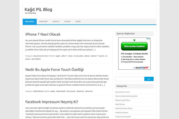 Iconic One theme site design template sample