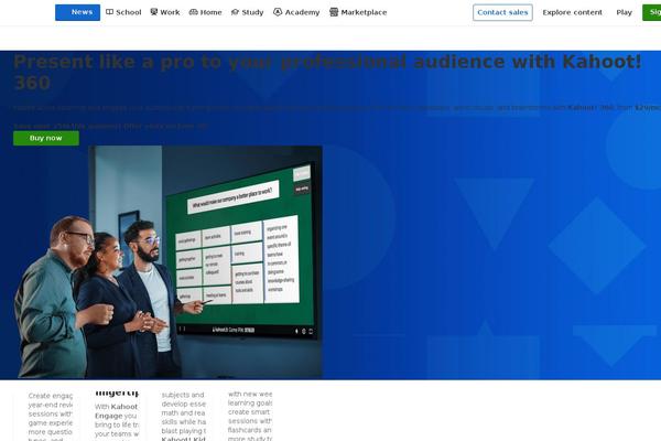 kahoot.com site used Kahoot2017