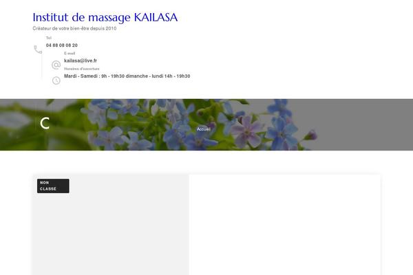 Blossom Spa theme site design template sample