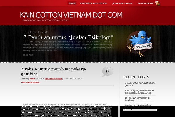 RedTime theme site design template sample