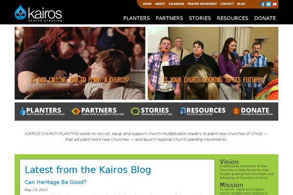 Kairos theme site design template sample
