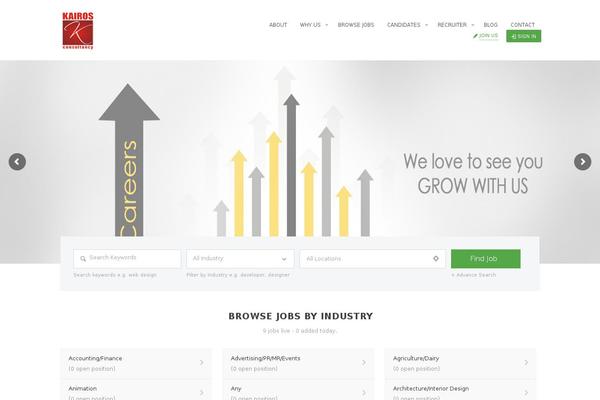 Site using Jobhunt-apply-with-facebook plugin