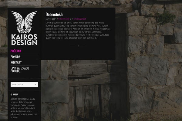 Flashlight theme site design template sample