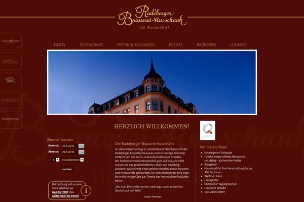 kaiserhof-radeberg.de site used Kaiserhof