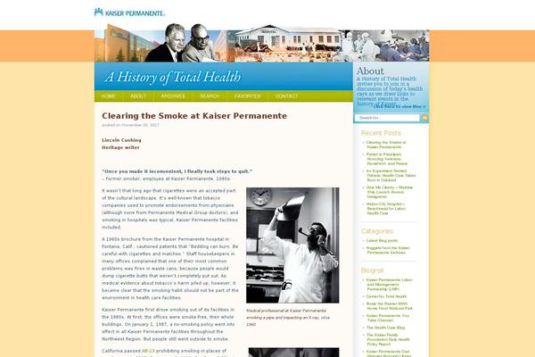 kaiserpermanentehistory.org site used Kp