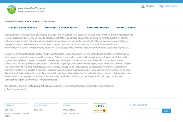 Default theme site design template sample