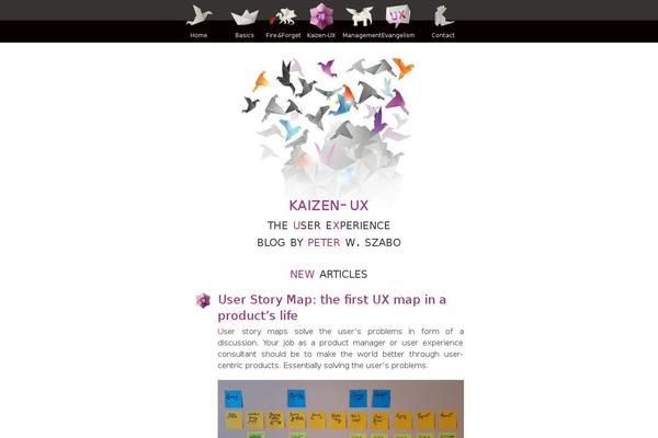 kaizen-ux.com site used Kaizen-v2