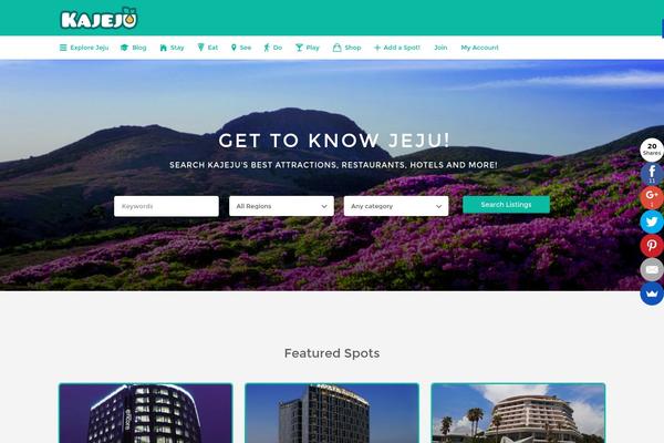 Listify theme site design template sample